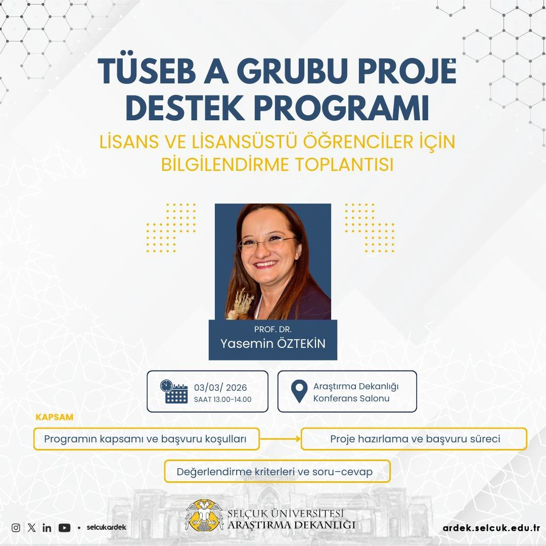 TÜSEB 2026 'A Grubu Proje Destek Programı'